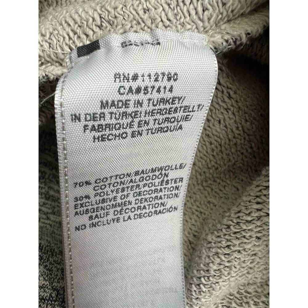 True Religion Women's Gray Graphic Hoodie Small Casual Kangaroo Pocket - Picture 9 of 9